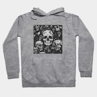 Skulls Pattern Hoodie